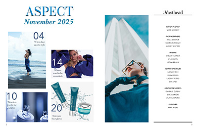 photo of a fashion magazine intro page